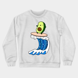 Funny Surfing Avocado Crewneck Sweatshirt